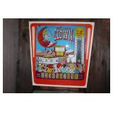 Gottlieb Flipper Clown Pinball Machine Vintage Arcade Game