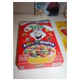 Collection of 7 Assorted Branded Cereal Boxes Including Holiday Editions