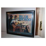 Framed Blue Chicago Sweet Home Art Print 32x27 Inches