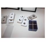 Coin Display Supplies Lot with 3 Display Cases, Cardboard Holders, and Plastic Flips