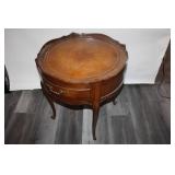Vintage Wood Accent Table with Drawer