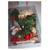 Cotton Candy Maker with Assorted Holiday Decorations and Straws