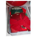 Cotton Candy Maker with Assorted Holiday Decorations and Straws