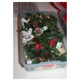 Cotton Candy Maker with Assorted Holiday Decorations and Straws