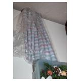 Cotton Candy Maker with Assorted Holiday Decorations and Straws