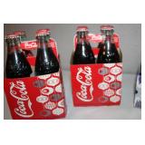 Collection of 4 Coca-Cola Holiday Bottles 6-Packs Including 2007 Diet Coke Limited Edition