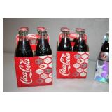 Collection of 4 Coca-Cola Holiday Bottles 6-Packs Including 2007 Diet Coke Limited Edition