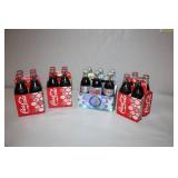 Collection of 4 Coca-Cola Holiday Bottles 6-Packs Including 2007 Diet Coke Limited Edition