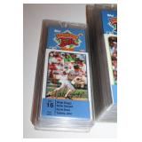 Collection of Topps Baseball Talk Cards in Protective Cases