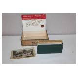Vintage Stereoview Card Collection with HYE-TEST Box