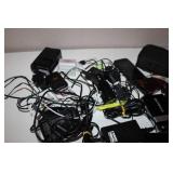 Mixed Lot of Digital Cameras, Polaroid Printer, Accessories, and Cables