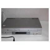Sony DVD VHS Combo Player with Storage Bin of Movies and Games
