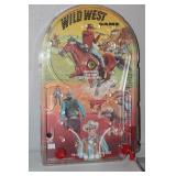 Vintage Wild West Board Game Collection with Pinball and Puzzles
