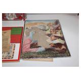 Vintage Wild West Board Game Collection with Pinball and Puzzles