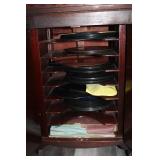 Antique Silvertone Victrola Style Cabinet Phonograph with Record Storage