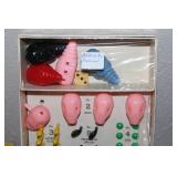 Vintage Cootie Board Game with Original Parts and Bakelite Dice