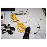 Mixed Electronics, Posters, and Framed Art Lot with Cables and Accessories