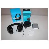 Electronics Bundle: Headphones, Amazon Echo Dot, Swiss Gear Case, Earbuds