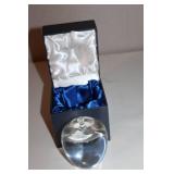 Crystal Apple Paperweight with Gift Box