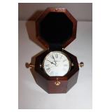 Howard Miller Maritime-Inspired Table Clock in Wood Case