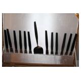Stainless Steel Flatware Set with Black Handles in Presentation Cases