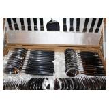 Stainless Steel Flatware Set with Black Handles in Presentation Cases