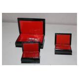Holiday Trinket Boxes and Decor Set with Christmas Tree and Santa Figurine