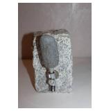 Handcrafted Stone Drink Dispenser with Stainless Steel Spout