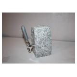 Handcrafted Stone Drink Dispenser with Stainless Steel Spout