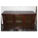 Vintage Montgomery Ward Airline Stereo Console with Turntable and 8-Track Player