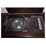Vintage Montgomery Ward Airline Stereo Console with Turntable and 8-Track Player