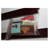 Wooden Bed Rails with Vintage Matchbook Collection and Hardware