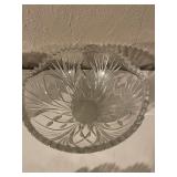 Set of 4 Vintage Cut CrystalBowls and Dishes Assorted Patterns