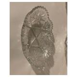 Set of 4 Vintage Cut CrystalBowls and Dishes Assorted Patterns