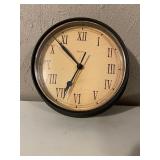 Collection of 2 Wall Clocks Including Vintage Standard Time Clock and Quartz Clock
