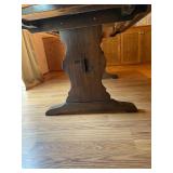 Wood Dining Table with 6 Chairs