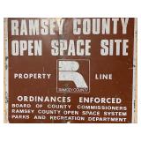Collection of 8 Vintage and Retro Metal Signs Including Exit, Chevrolet, and Advertising