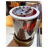 Vintage Rotating Forest Scene Lamp and Digital Photo Frame