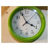 Lot of 2 Wall Clocks and United We Stand Flag Lighted Sign