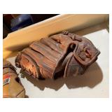 Pair of Vintage Baseball Gloves - Hutch and Rawlings