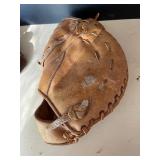 Pair of Used Leather Baseball Gloves Rawlings and Hutch
