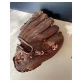 Pair of Used Leather Baseball Gloves Rawlings and Hutch