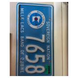 Native American License Plates and Drunkenness Prohibited Sign Collection