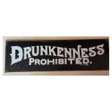 Native American License Plates and Drunkenness Prohibited Sign Collection