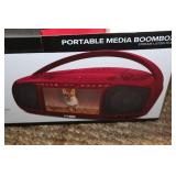 Altec Lansing Portable Media Boombox with HDMI and DVD Streaming - Red