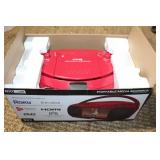 Altec Lansing Portable Media Boombox with HDMI and DVD Streaming - Red