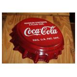Vintage Coca-Cola Bottle Cap Wall Sign