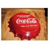 Vintage Coca-Cola Bottle Cap Wall Sign