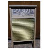 Vintage Maid-Rite Columbus Washboard with Metal Ribs
