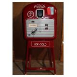 Vintage Coca-Cola Vendo 5 Cent Bottle Vending Machine on Stand
